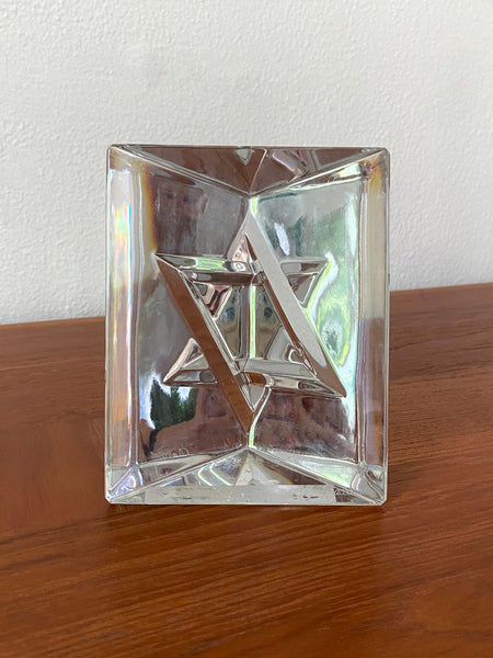RARE! Baccarat Crystal Optical Illusion Star of David