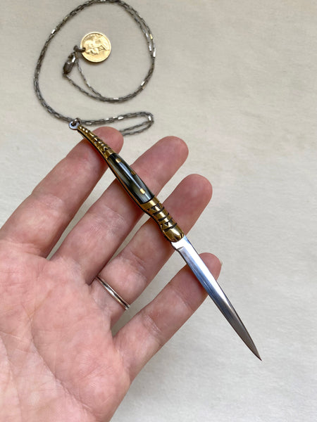 Spanish Stiletto Knife Necklace