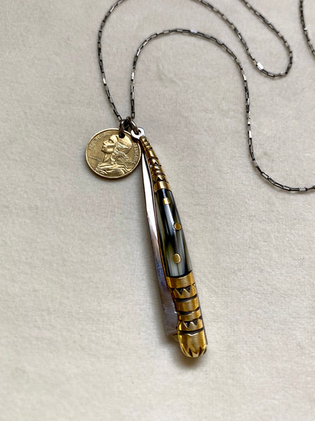 Spanish Stiletto Knife Necklace