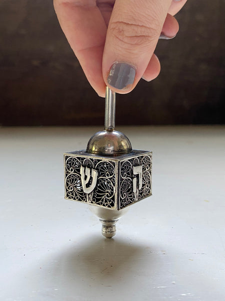 Vintage Sterling Silver Dreidel