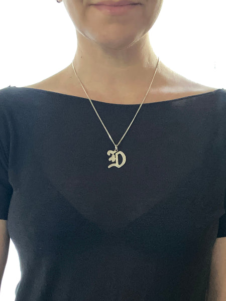 Vintage "D" Monogram Letter Charm