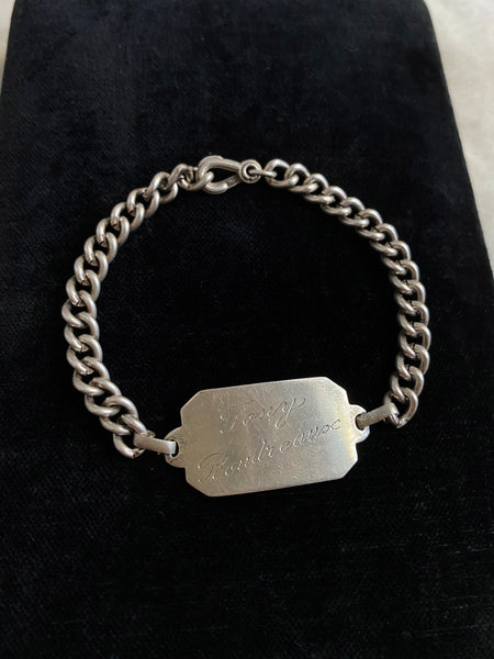 Vintage Tony Bourdeaux ID Bracelet