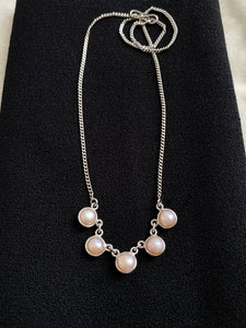 Vintage Pearl Chain Necklace