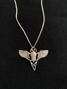 Vintage Winged Scarab Necklace