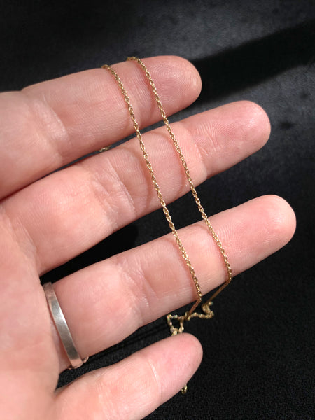 Vintage Rope Charm Chain Small (14k)