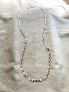 Vintage Bright Diamond Cut Curb Chain