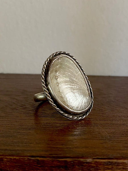 Vintage Abalone Shell Ring