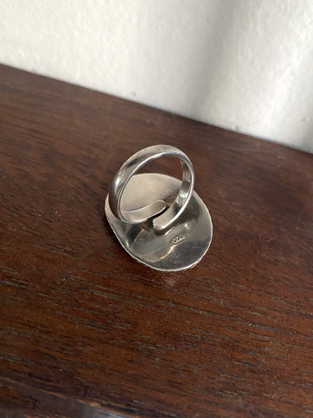 Vintage Abalone Shell Ring