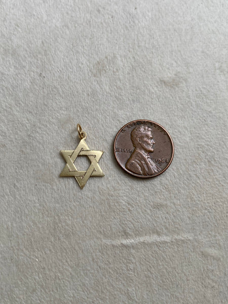 Vintage 14k Star of David Charm
