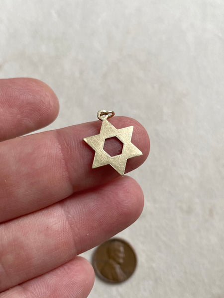 Vintage 14k Star of David Charm