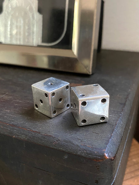 1960's Taxco Sterling Silver Dice *rare!*