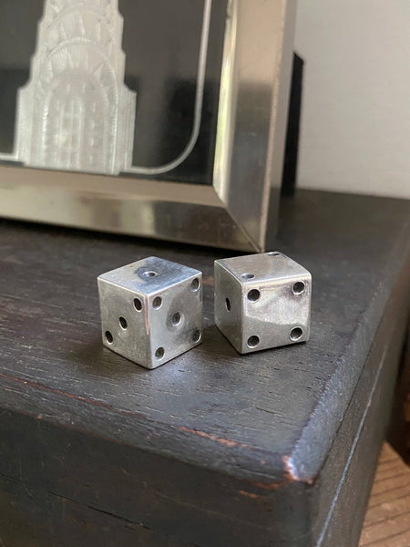 1960's Taxco Sterling Silver Dice *rare!*