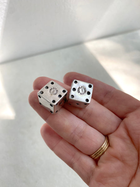 1960's Taxco Sterling Silver Dice *rare!*