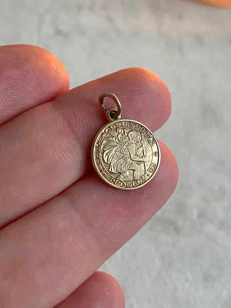 Vintage Saint Christopher Charm (14 karat)