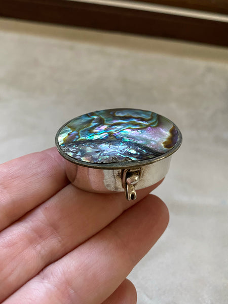 Vintage Abalone Trinket Box