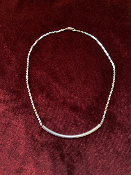 Vintage Curved Bar / S-Chain Necklace