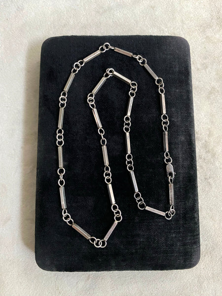 Vintage .925 Silver Bar Chain