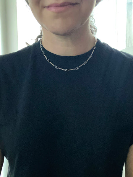 Vintage .925 Silver Bar Chain