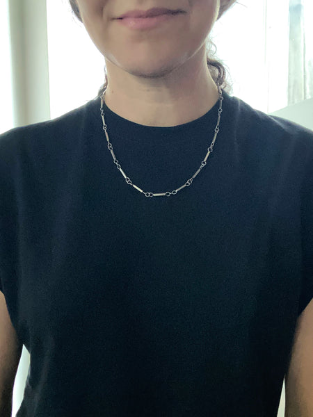 Vintage .925 Silver Bar Chain