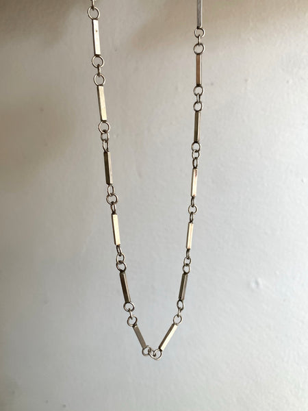 Vintage .925 Silver Bar Chain