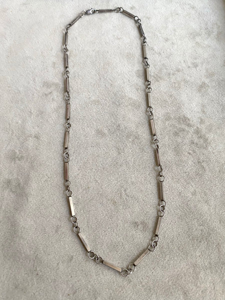 Vintage .925 Silver Bar Chain