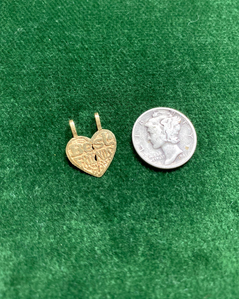 14k Gold Vintage Best Friend Charm(s)