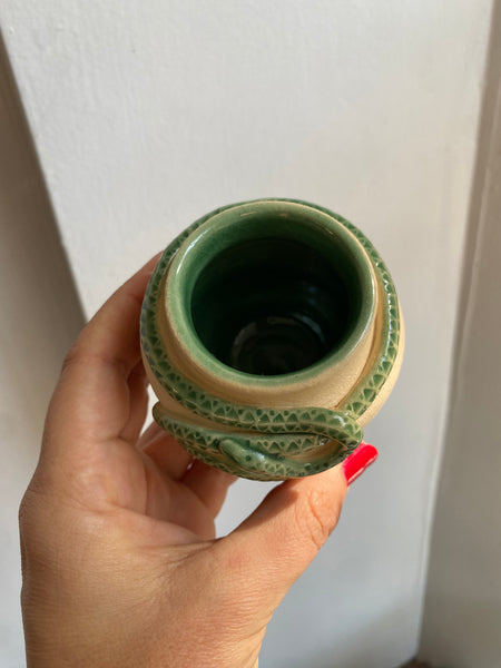 Small Jade Snake Vase