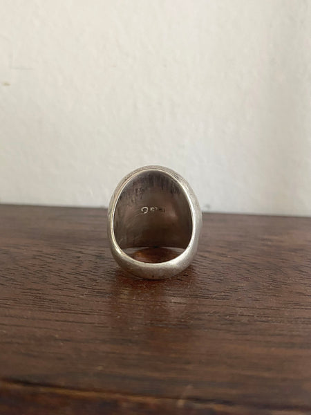 Vintage Sterling Silver Statement Bubble Ring Sz 5.5