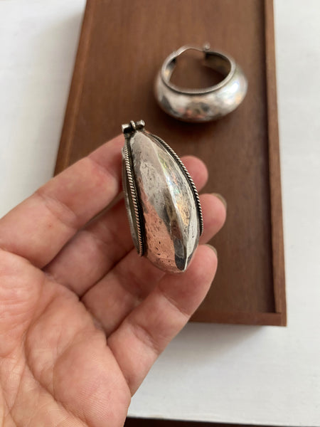 Vintage XL Domed Statement Hoops