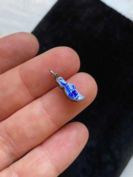 Vintage Enamel Clog Charm