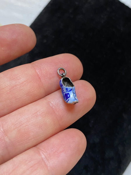 Vintage Enamel Clog Charm