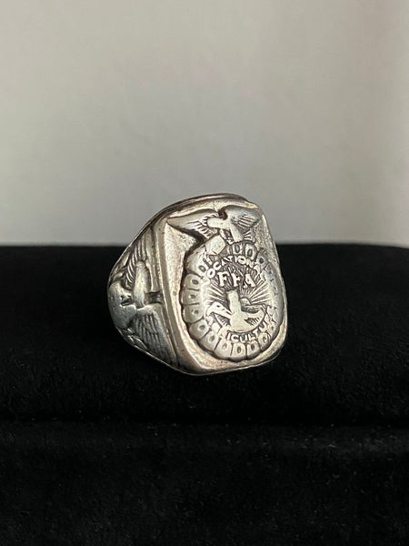 Vintage Future Farmer's Signet Ring Sz 7.75