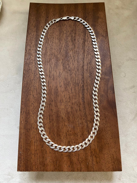 20" Vintage Diamond Cut Curb Chain
