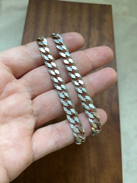 20" Vintage Diamond Cut Curb Chain