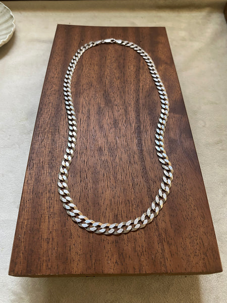 20" Vintage Diamond Cut Curb Chain