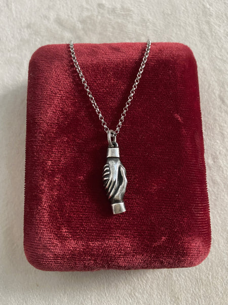 Vintage Sterling Friendship Charm Necklace