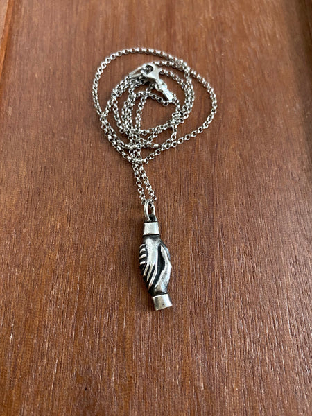 Vintage Sterling Friendship Charm Necklace