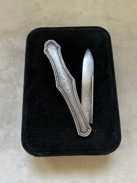 Antique Coin Silver Fruit Knife