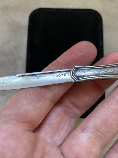 Antique Coin Silver Fruit Knife