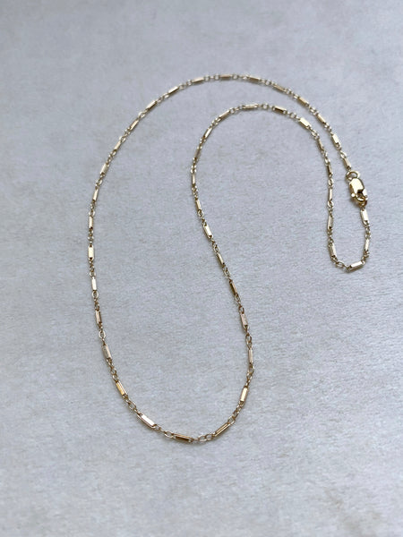 Custom Length Gold Filled Bar Chain