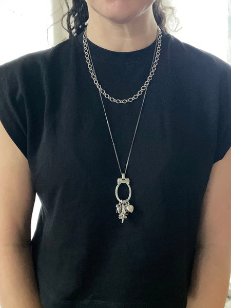 Vintage Sterling Silver "Summer in the City" Charm Necklace