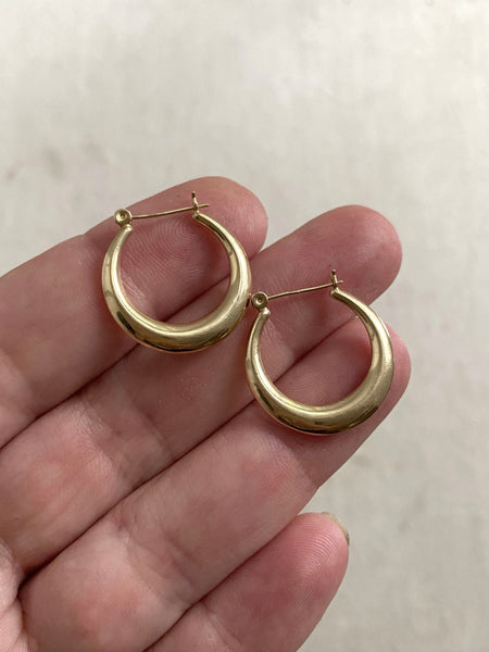 Vintage 14k Vacation Hoops