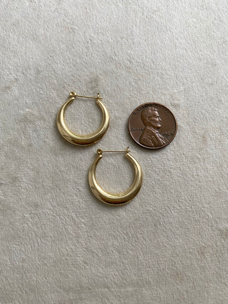 Vintage 14k Vacation Hoops