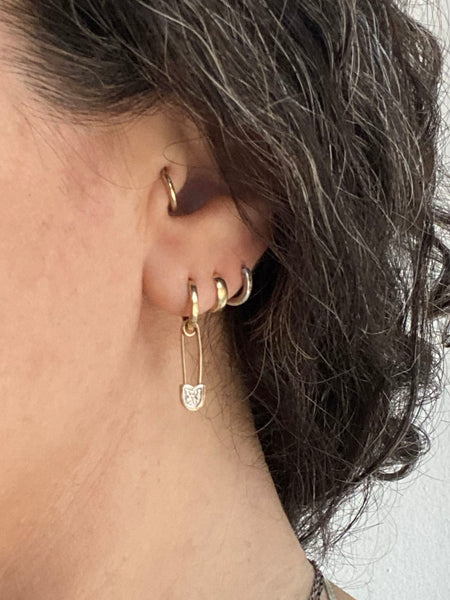 Vintage 14k Safety Pin