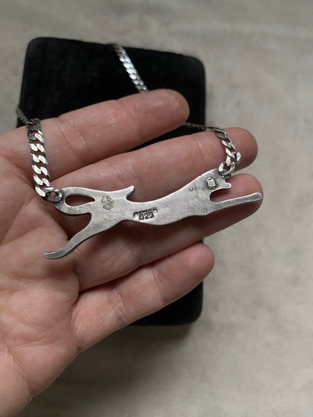 Vintage Sterling Silver Jaguar Chain
