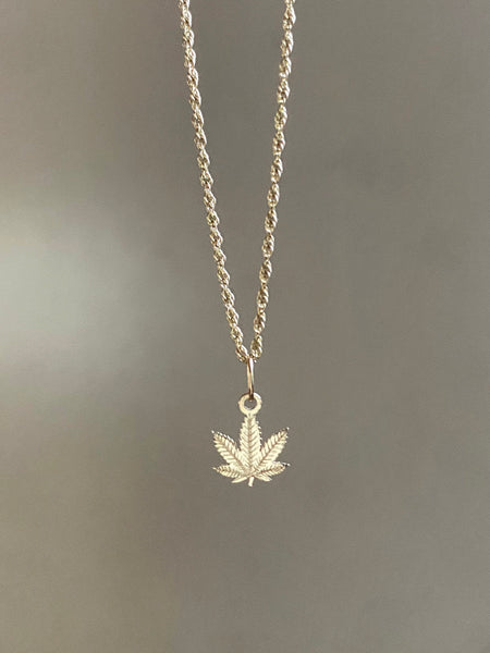 14k Gold Itty Bitty Leaf Charm