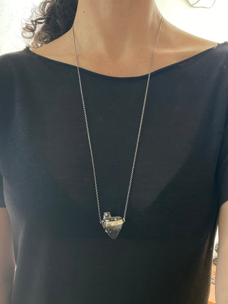 OOAK Apophyllite + Garnet Lion Talisman