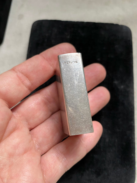 Vintage Sterling Silver Lion Matchbox Cover