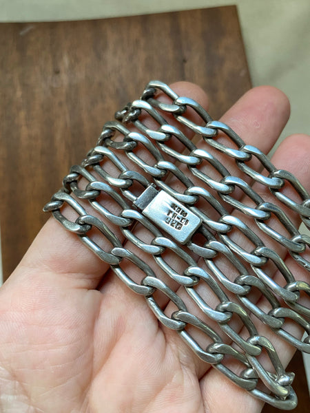 26" Heavy Vintage Mexican Elongated Curb Chain (SO GOOD)