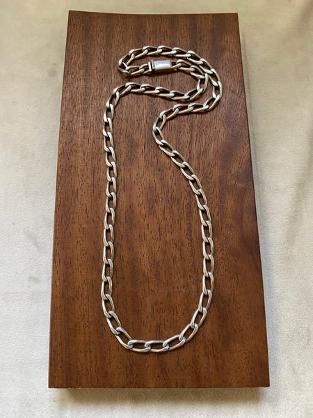 26" Heavy Vintage Mexican Elongated Curb Chain (SO GOOD)